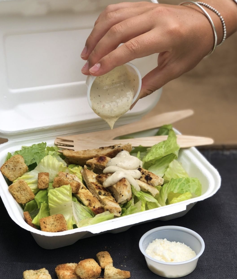 Pops Burger salad